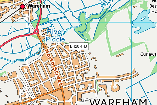 BH20 4HJ map - OS VectorMap District (Ordnance Survey)