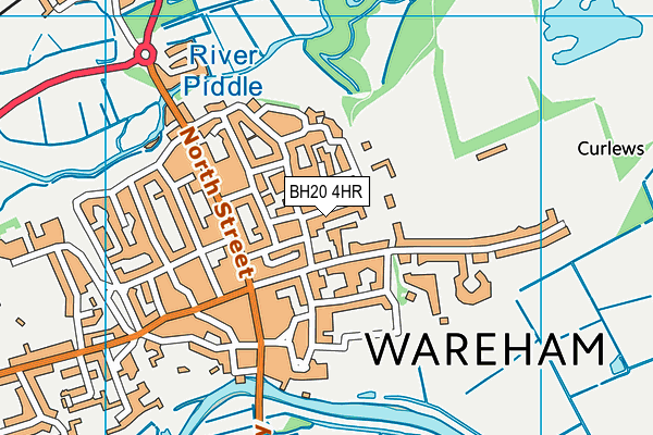 BH20 4HR map - OS VectorMap District (Ordnance Survey)