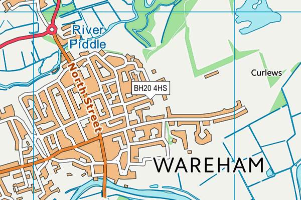 BH20 4HS map - OS VectorMap District (Ordnance Survey)