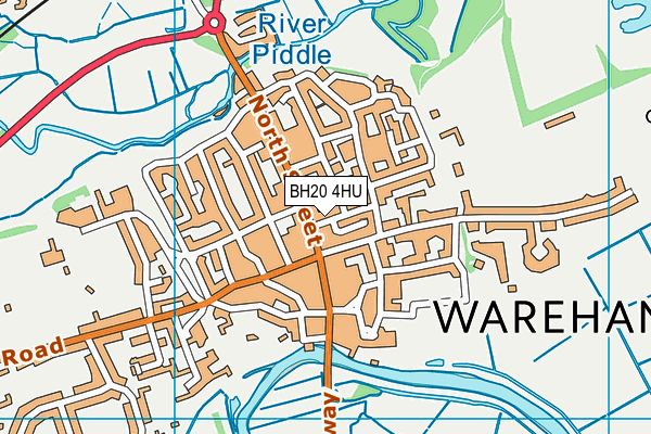 BH20 4HU map - OS VectorMap District (Ordnance Survey)