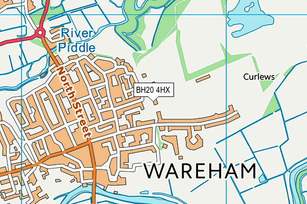 BH20 4HX map - OS VectorMap District (Ordnance Survey)