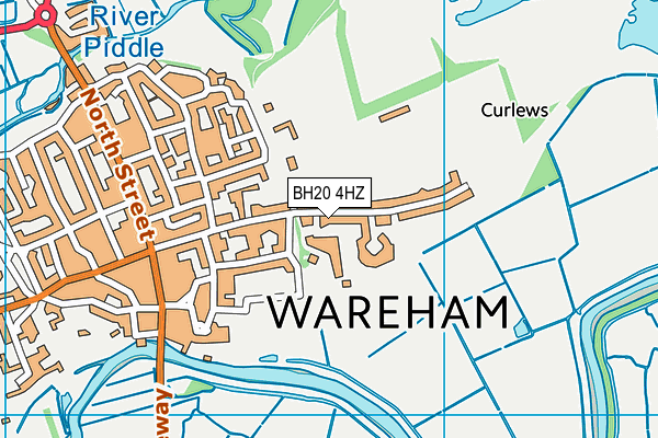 BH20 4HZ map - OS VectorMap District (Ordnance Survey)