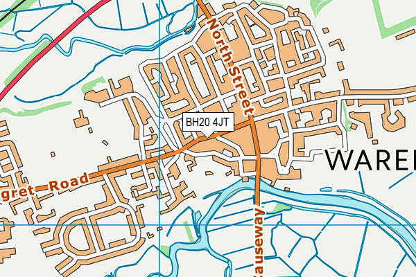 BH20 4JT map - OS VectorMap District (Ordnance Survey)