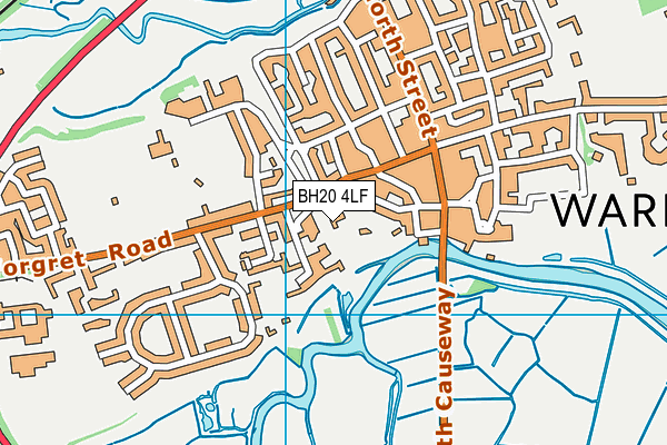 BH20 4LF map - OS VectorMap District (Ordnance Survey)