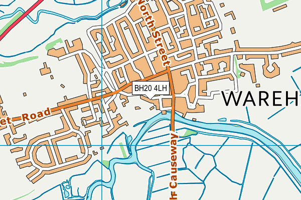 BH20 4LH map - OS VectorMap District (Ordnance Survey)