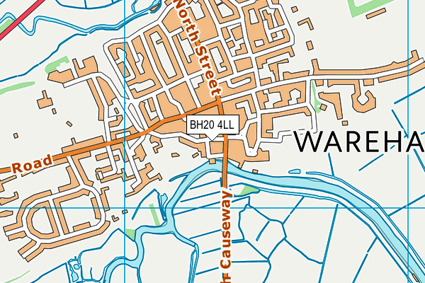 BH20 4LL map - OS VectorMap District (Ordnance Survey)