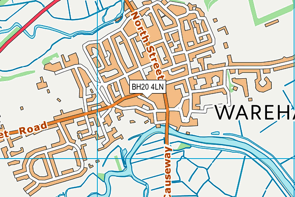 BH20 4LN map - OS VectorMap District (Ordnance Survey)