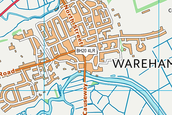 BH20 4LR map - OS VectorMap District (Ordnance Survey)