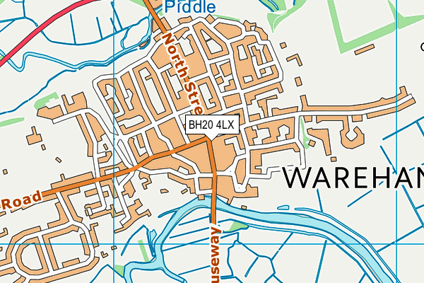 BH20 4LX map - OS VectorMap District (Ordnance Survey)