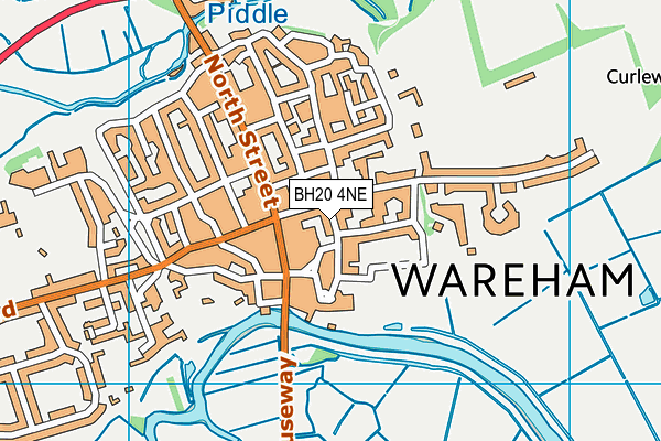 BH20 4NE map - OS VectorMap District (Ordnance Survey)