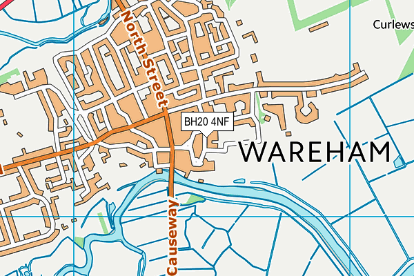 BH20 4NF map - OS VectorMap District (Ordnance Survey)