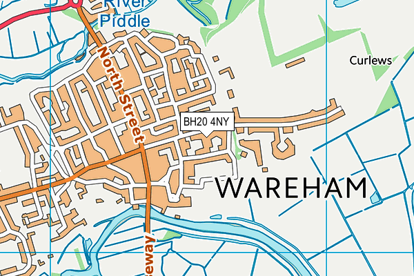 BH20 4NY map - OS VectorMap District (Ordnance Survey)