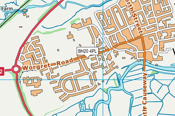 BH20 4PL map - OS VectorMap District (Ordnance Survey)