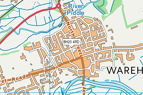BH20 4RD map - OS VectorMap District (Ordnance Survey)