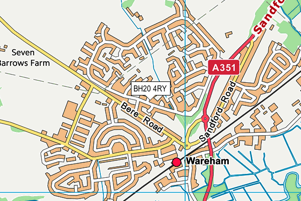 BH20 4RY map - OS VectorMap District (Ordnance Survey)