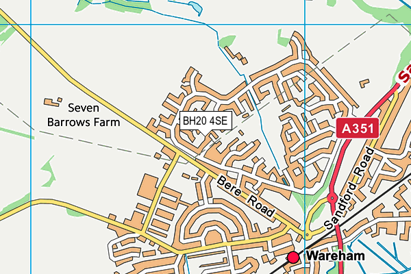 BH20 4SE map - OS VectorMap District (Ordnance Survey)