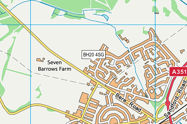 BH20 4SG map - OS VectorMap District (Ordnance Survey)