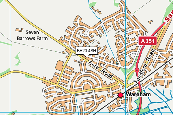 BH20 4SH map - OS VectorMap District (Ordnance Survey)