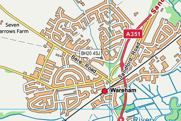 BH20 4SJ map - OS VectorMap District (Ordnance Survey)