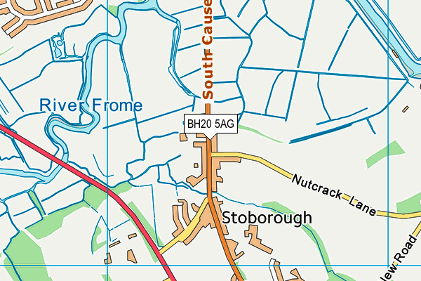 BH20 5AG map - OS VectorMap District (Ordnance Survey)