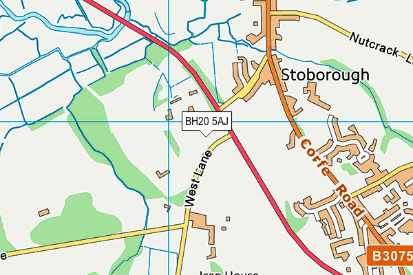 BH20 5AJ map - OS VectorMap District (Ordnance Survey)