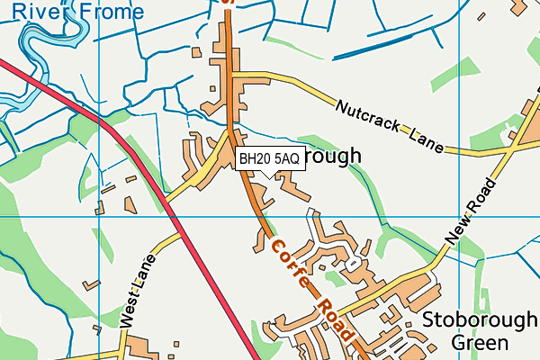 BH20 5AQ map - OS VectorMap District (Ordnance Survey)