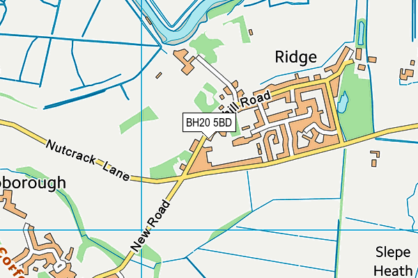 BH20 5BD map - OS VectorMap District (Ordnance Survey)