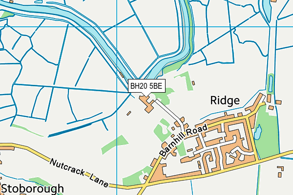 BH20 5BE map - OS VectorMap District (Ordnance Survey)