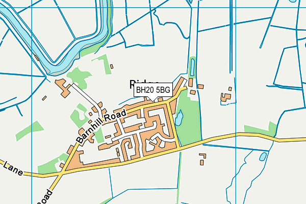 BH20 5BG map - OS VectorMap District (Ordnance Survey)