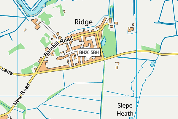 BH20 5BH map - OS VectorMap District (Ordnance Survey)