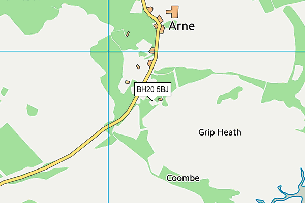 BH20 5BJ map - OS VectorMap District (Ordnance Survey)