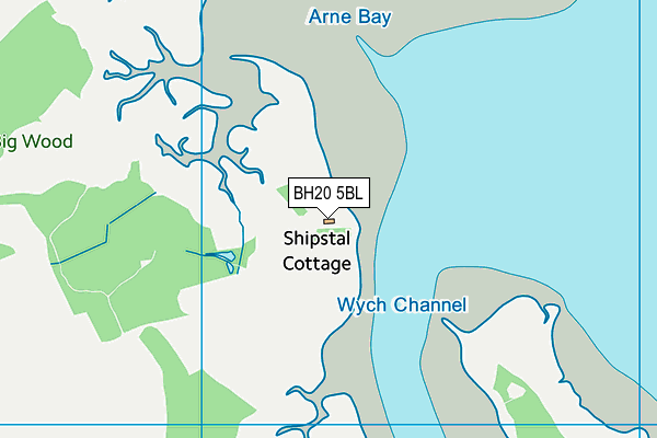 BH20 5BL map - OS VectorMap District (Ordnance Survey)