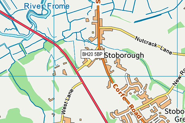 BH20 5BP map - OS VectorMap District (Ordnance Survey)