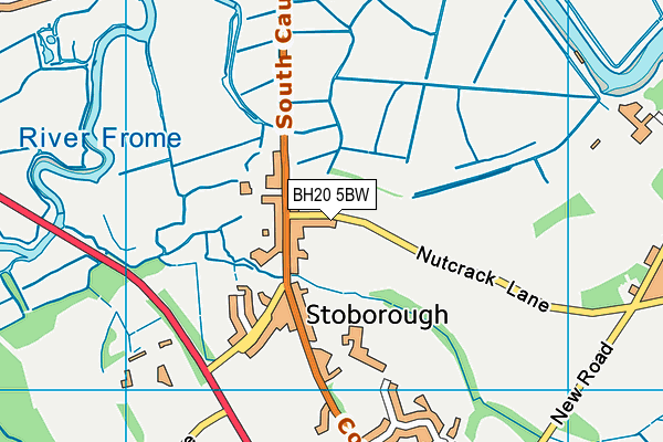 BH20 5BW map - OS VectorMap District (Ordnance Survey)