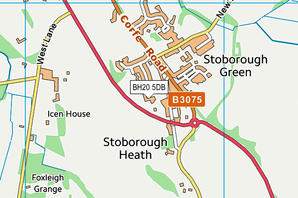 BH20 5DB map - OS VectorMap District (Ordnance Survey)