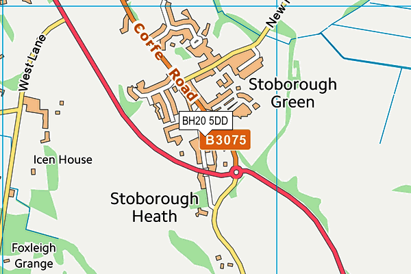 BH20 5DD map - OS VectorMap District (Ordnance Survey)