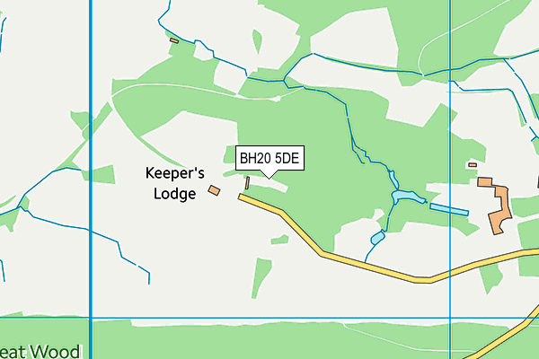 BH20 5DE map - OS VectorMap District (Ordnance Survey)