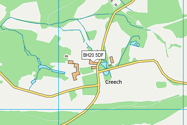 BH20 5DF map - OS VectorMap District (Ordnance Survey)