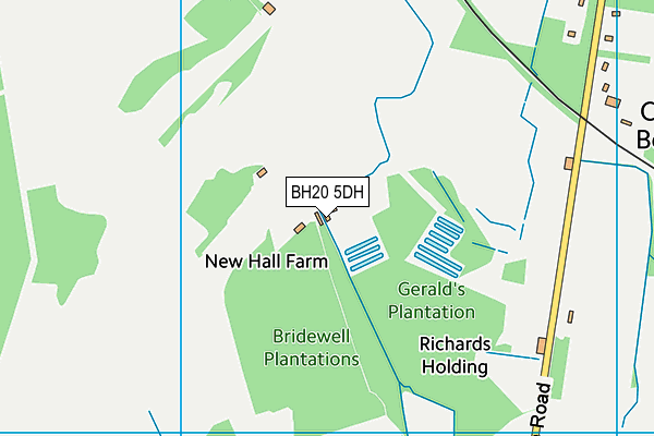 BH20 5DH map - OS VectorMap District (Ordnance Survey)