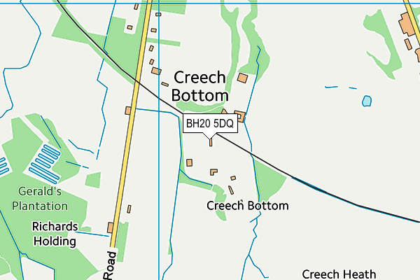 BH20 5DQ map - OS VectorMap District (Ordnance Survey)