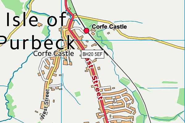 BH20 5EF map - OS VectorMap District (Ordnance Survey)