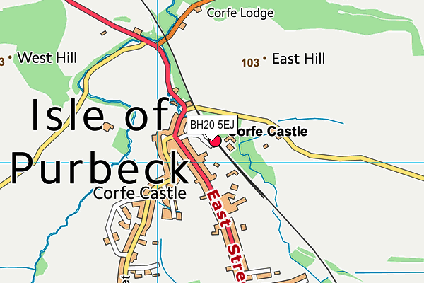 BH20 5EJ map - OS VectorMap District (Ordnance Survey)