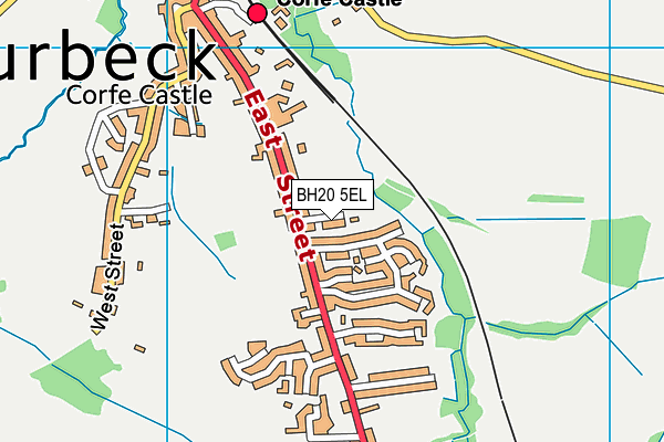 BH20 5EL map - OS VectorMap District (Ordnance Survey)