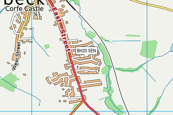 BH20 5EN map - OS VectorMap District (Ordnance Survey)