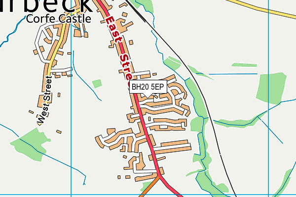 BH20 5EP map - OS VectorMap District (Ordnance Survey)