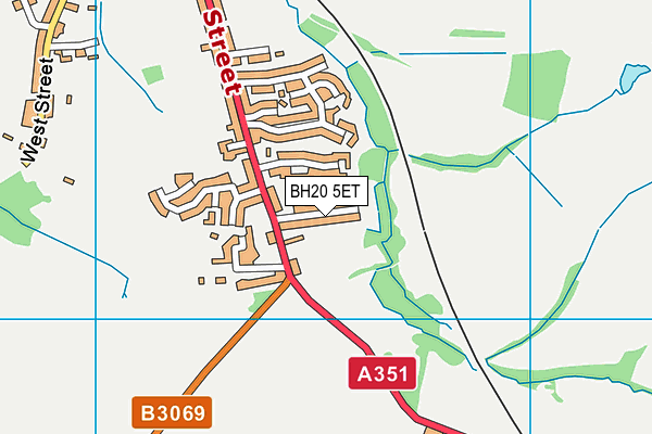 BH20 5ET map - OS VectorMap District (Ordnance Survey)