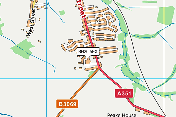 BH20 5EX map - OS VectorMap District (Ordnance Survey)