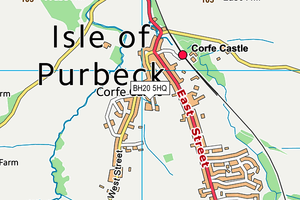 BH20 5HQ map - OS VectorMap District (Ordnance Survey)