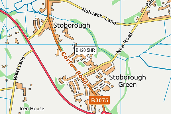 BH20 5HR map - OS VectorMap District (Ordnance Survey)