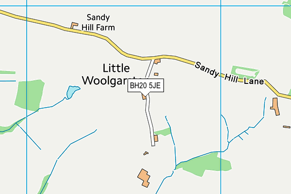 BH20 5JE map - OS VectorMap District (Ordnance Survey)